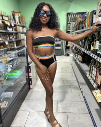 Black Pornstar fijii pornbox behind the scenes photo