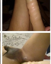 Solo Anal Fuck With Large Dildo. photo