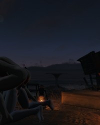 Sexbot tied up on the beach (LONELY) photo