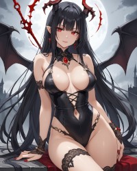 Black Haired Succubus photo