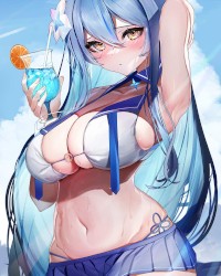 Blue hair photo