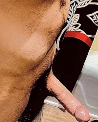 Hard white cock photo