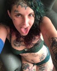 cum in mouth tattoo face  photo