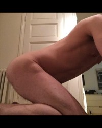 Firmly on my knees photo