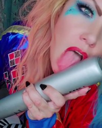 Joi with Harley Quinn photo