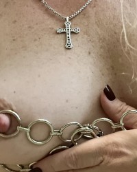 SO I THINK THE BEST WAY TO CONVEY MY NIPPLE SIZE IS PUT IT IN A STEEL EYE!! photo