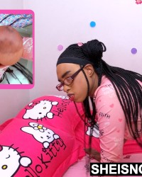 Ebony Doggystyle And Thumb In Asshole Sheisnovember Closeup Rough Sex HD photo