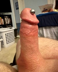 Big pierced cock photo