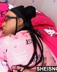 POV Ebony Stepdaughter Rough Prone Sex Sheisnovember Fuck Big Black Cock HD photo