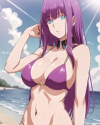 Purple hair photo
