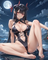 Black Haired Succubus photo