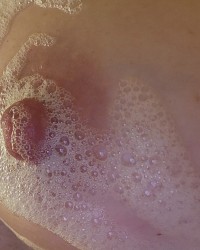 TAKING PICTURES OF YOURSELF WITH A SLIPPERY WET PHONE IS NOT AN EASY TASK! photo