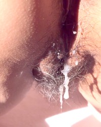 GORGEOUS MATURE ASIAN  BEING POUNDED DOGGYSTYLE AND  CUM OVER HER ASS photo