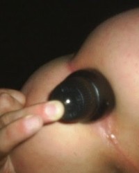 Hot bi-man Playing with big dildo in tight ass photo