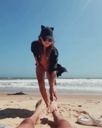 ☝️FOLLOW ME \ Nude Beach Public Masturbates of Teen Girl photo