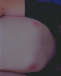 Laying in my new bed photo