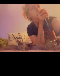 Just real sad girl tryna get by in a real sad world! BOTTOMS UP BITCHES 🌞 photo