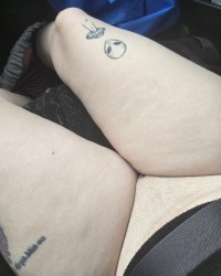 Fun during car ride photo