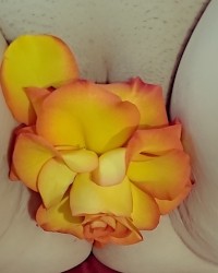 Just some new selfies with some holiday flowers for my flower!! photo
