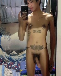 Alex Dy Flexing New Tattoos (Nipples and Waist Wrap Around) photo
