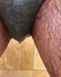 Grey panties soaked in the shower photo