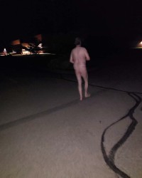 Streaking in public photo
