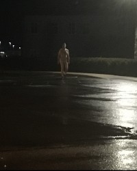 Streaking in public photo
