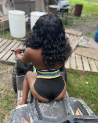 Black Pornstar fijii pornbox behind the scenes photo