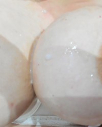 Stepson convinces Stepmom to Fuck her Huge Tits and to cover them in CUM photo