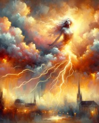 My Art Praising Storm in Paris photo