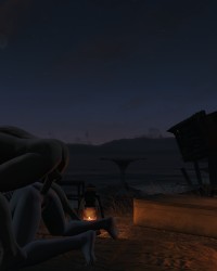 Sexbot tied up on the beach (LONELY) photo