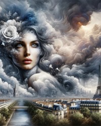 My Art Praising Storm in Paris photo