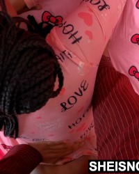 POV Ebony Stepdaughter Rough Prone Sex Sheisnovember Fuck Big Black Cock HD photo