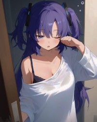 Blue hair photo