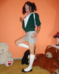 Colegiala travesti mexicana Saray Isis Amay photo