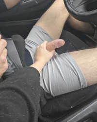 Fun during car ride photo