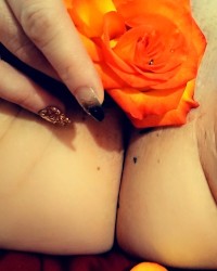 Just some new selfies with some holiday flowers for my flower!! photo