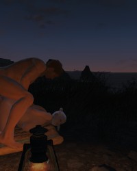 Sexbot tied up on the beach (LONELY) photo
