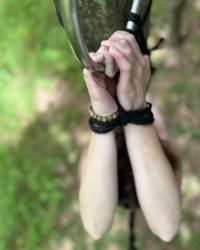 Tacos, trees, outdoor suspension and shibari. 🪢🌲🪢 photo