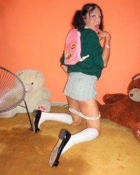 Colegiala travesti mexicana Saray Isis Amay photo