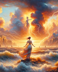 My Art Praising Storm in Paris photo