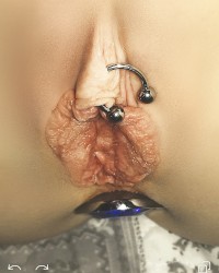 Puffy swollen pussy photo