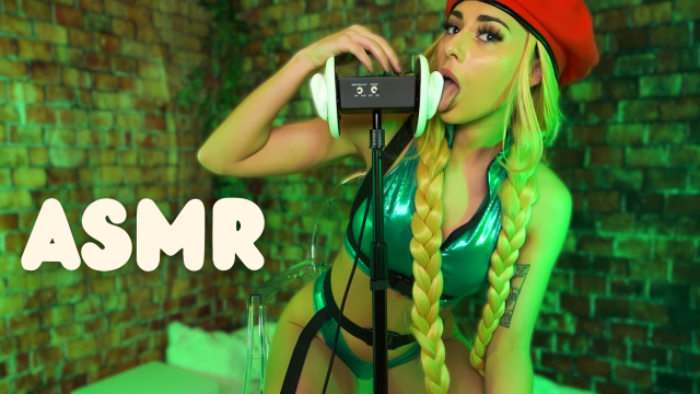 Warning Ear-Licking Cammy White Hot Cosplay Eargasm