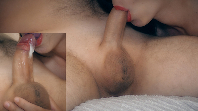 Because His Stepsister Enjoys Sucking Cock Close-Up Blowjobs He Used Her Mouth