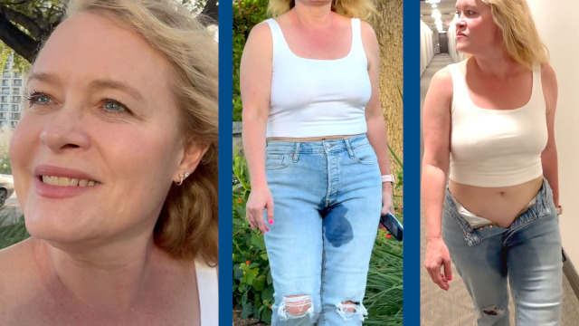 Urinating In Public Showing Off My Wet Jeans And Then Masturbating