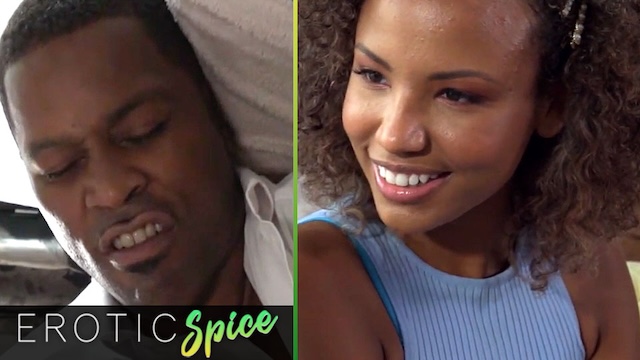 A Gorgeous Black Woman Witnesses Her Roommate Jerking Off Erotic Spice