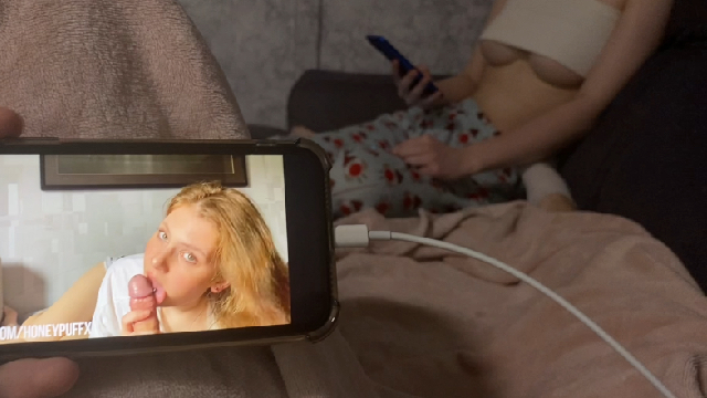 I Had To Cum On My Step-Sister's Face After She Caught Me Watching Our Old Video