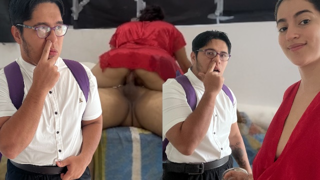 When My Niestro Visits He Shows Me His Enormous Cock