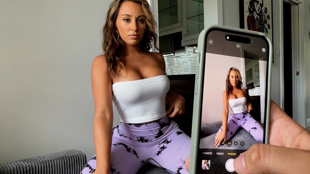 Secret Photo Shoot With Monica Minx A Latina Step-Sister And Her Fantasy Home