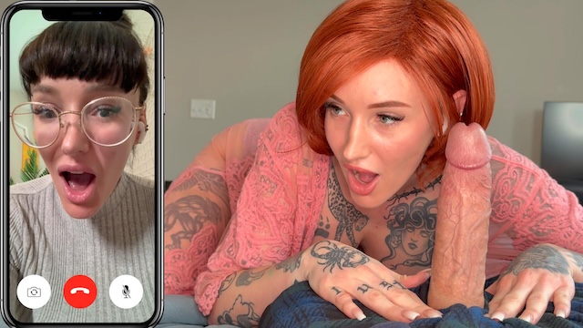 While On The Phone With Her Step-Aunt The Stepmother Is Seen Staring At Her Son's Morning Wood